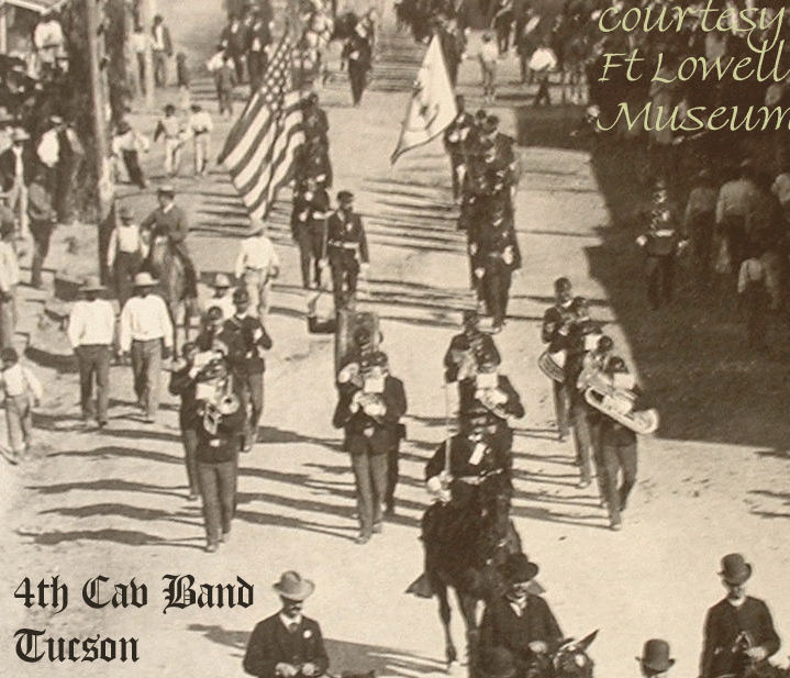 4th Cavalry Band in Tucson's Gen Miles Parade