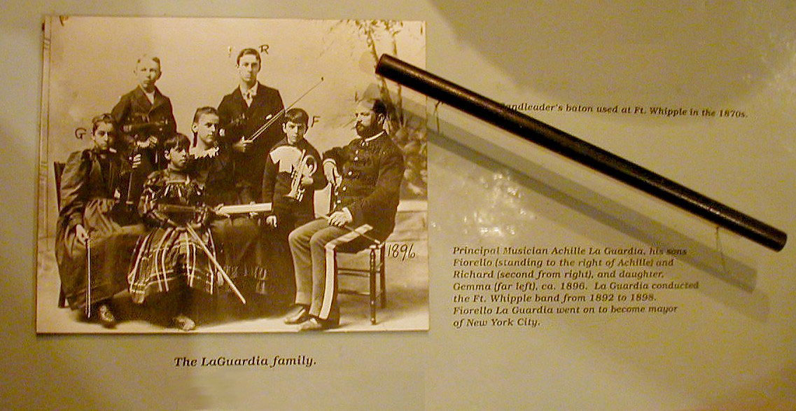 Bandmaster Achille La Guardia & children